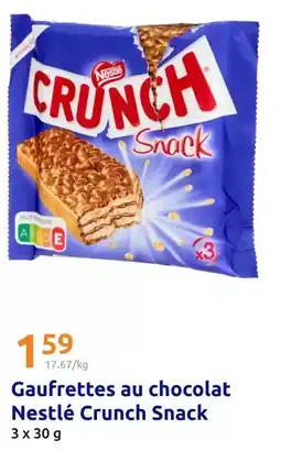 Action Nestlé - gaufrettes au chocolat snack offre