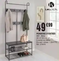 La Foir'Fouille Kokoon - penderie d'entree offre