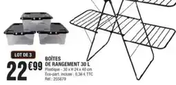 La Foir'Fouille Boîtes de rangement 30 l offre