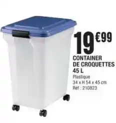 La Foir'Fouille Container de croquettes offre