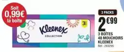 La Foir'Fouille Kleenex - 3 boîtes 48 mouchoirs offre