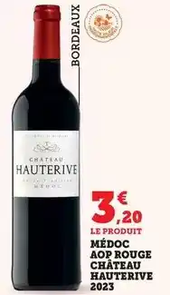 Bi1 Médoc aop rouge château hauterive 2023 offre