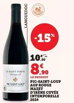 Bi1 Pic-saint-loup aop rouge offre