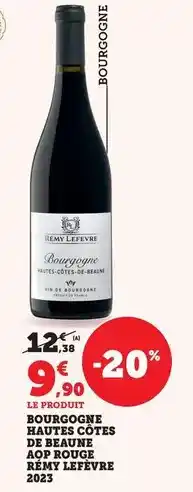 Bi1 Bourgeois - bourgogne bauteau cotes aop rouge remy lefevre 2023 offre