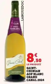 Bi1 Saint chinian aop blanc grand canal 2024 offre