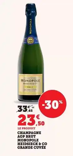 Bi1 Champagne monopole heidsieck & co grande cuvée offre