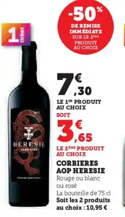 U Express Corbieres aop heresie offre