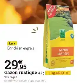 Espace emeraude Gazon rustique offre