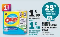 U Express Essuie tout blanc extra long okay offre