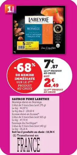 U Express Saumon fume labeyrie offre