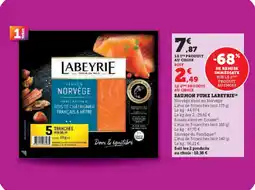 Super U Saumon fume labeyrie offre