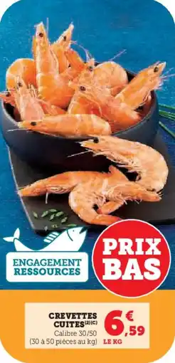 Super U Crevettes cuites offre