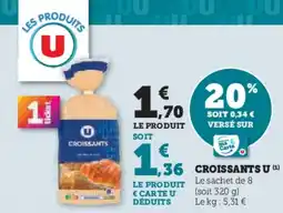 Super U Croissants u offre