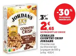 Super U Cereales country crisp jordans offre