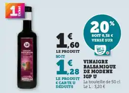 Super U Vinaigre balsamique de modene igp u offre