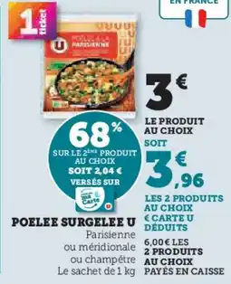 Super U Poelee surgelee u offre