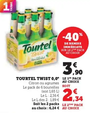 Super U Tourtel twist 0,0° offre