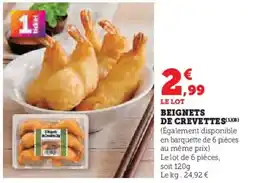 Super U Beignets de crevettes offre