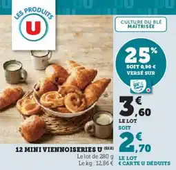 Super U 12 mini viennoiseries u offre