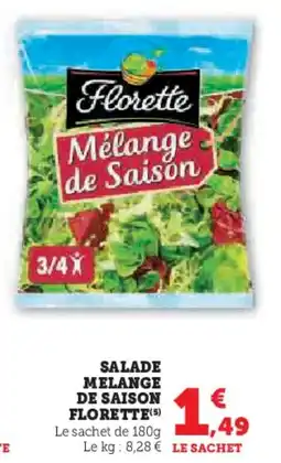 Super U Salade melange de saison florette offre