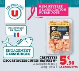 Super U Crevettes decortiquees cuites nature u offre