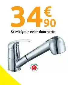 Mr Bricolage 5 mitigeur evier douchette offre