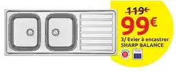 Mr Bricolage Sharp - evier a encastrer offre