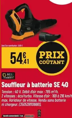 Tridôme Souffleur à batterie se 40 offre