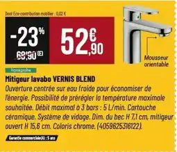Tridôme Hansgrohe - mitigeur lavabo vernis blend offre