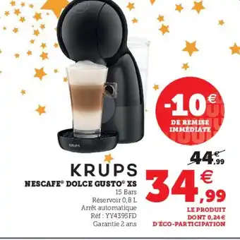 Super U Nescafe Dolce Gusto XS offre