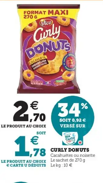 Super U Curly Donuts offre