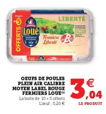 Super U Oeufs de Poules offre