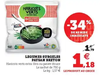Super U Legumes Surgeles offre