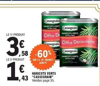 E.Leclerc Haricots Verts offre