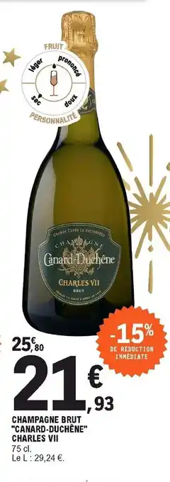 E.Leclerc Champagne Brut Canard-Duchêne offre
