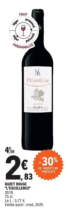 E.Leclerc Buzet Rouge offre