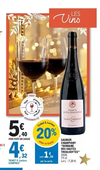 E.Leclerc Saumur Champigny offre