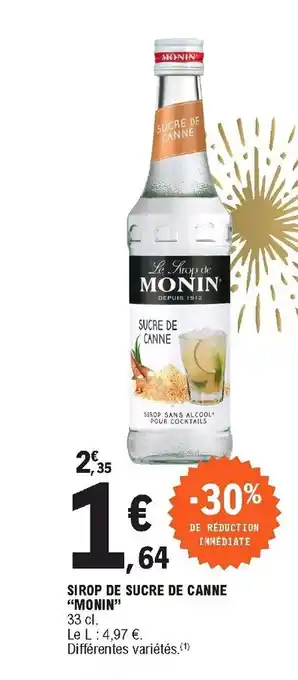 E.Leclerc Sirop de Sucre de Canne offre
