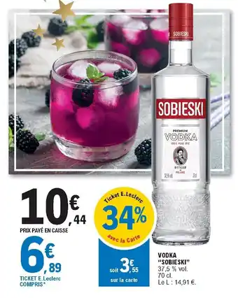 E.Leclerc Vodka Sobieski offre