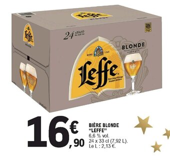 E.Leclerc Bière Blonde Leffe offre