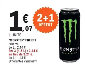 E.Leclerc Monster Energy offre