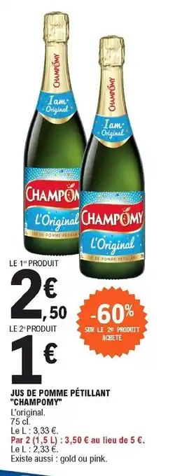 E.Leclerc Jus de Pomme Pétillant offre