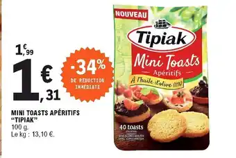 E.Leclerc Mini Toasts Apéritifs offre