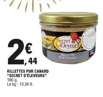 E.Leclerc Rillettes Pur Canard offre