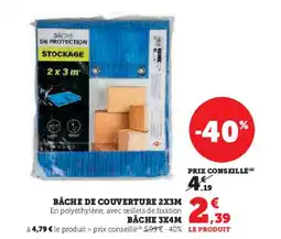 Super U Bâche de couverture 2x3m offre