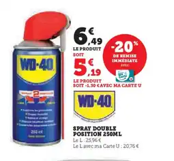 Super U WD-40 Spray double position offre
