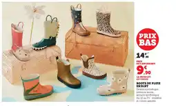 Super U Boots de pluie enfant offre