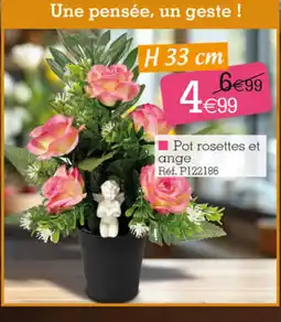 Kandy Pot rosettes et ange offre