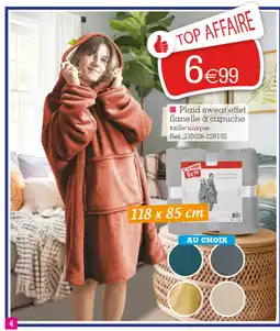 Kandy Plaid sweat effet flanelle à capuche offre