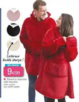 Kandy Sweat à capuche effet flanelle offre